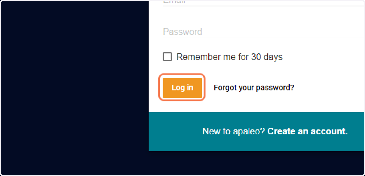 Click on Log in