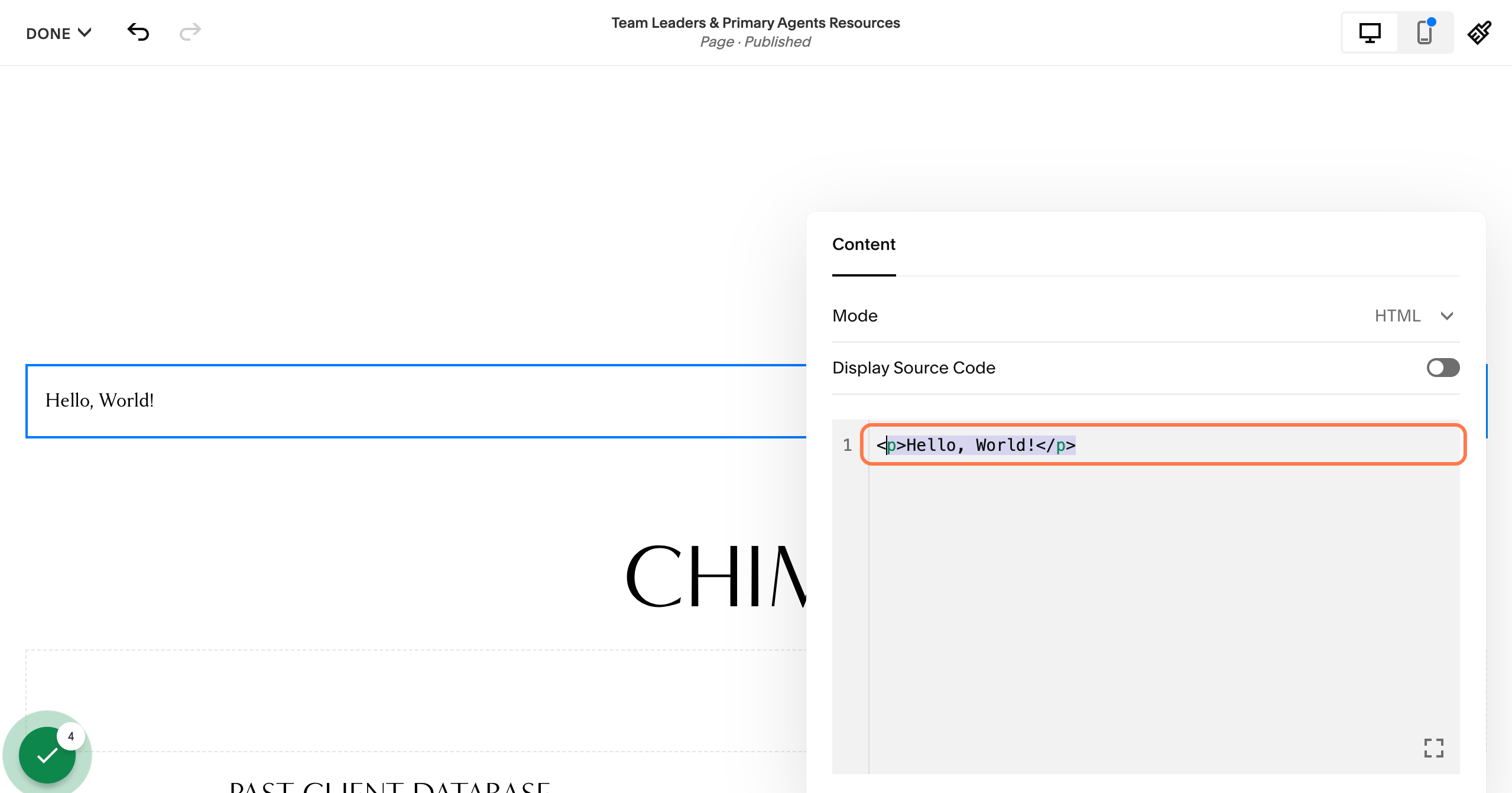 Deleted system text