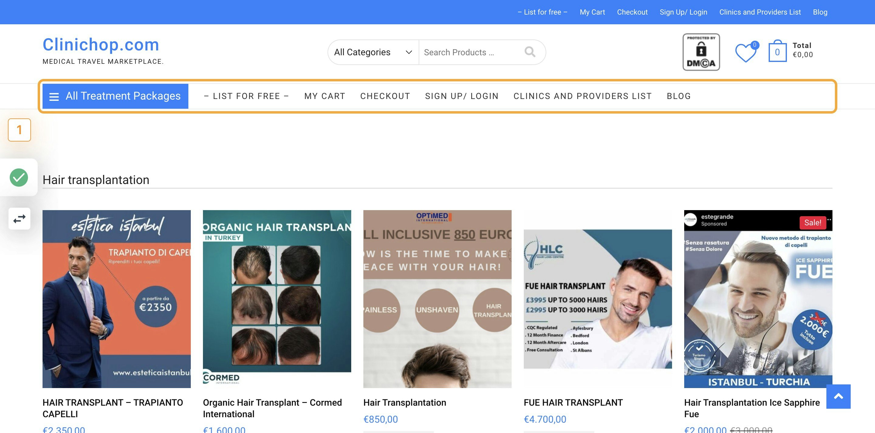 Go to Home - Medical Travel Marketplace. Clinichop.com Find hair transplantation