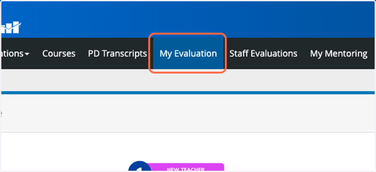 Click on My Evaluation