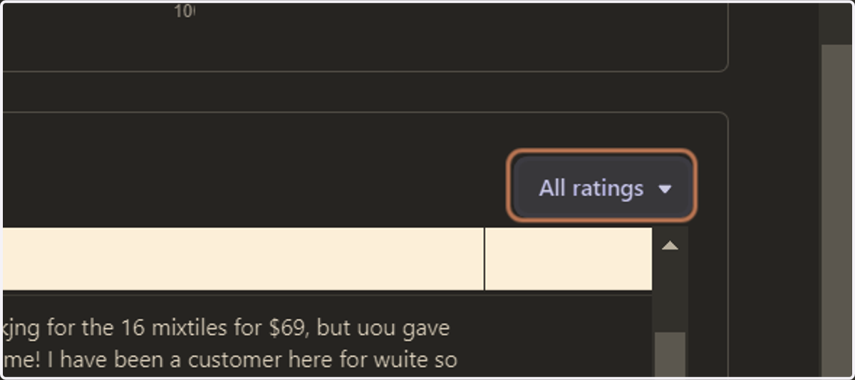 Click on All ratings