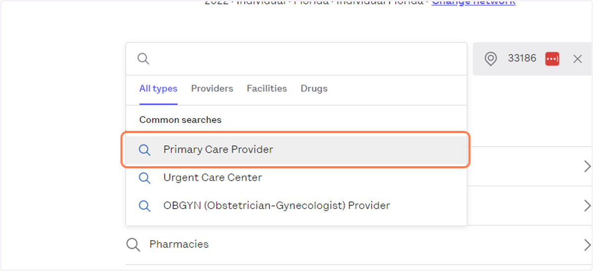 Search by specialty or name | Busque por especialidad o nombre del médico.