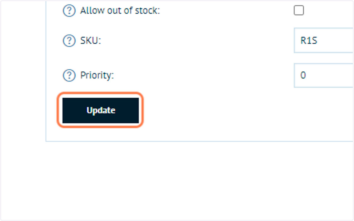 Click on Update