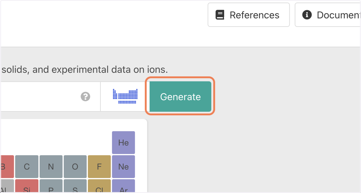 Click on Generate