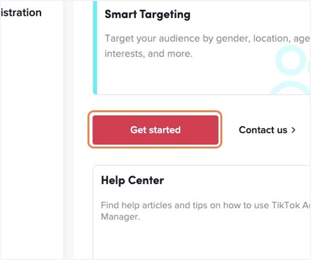 Click on Get started