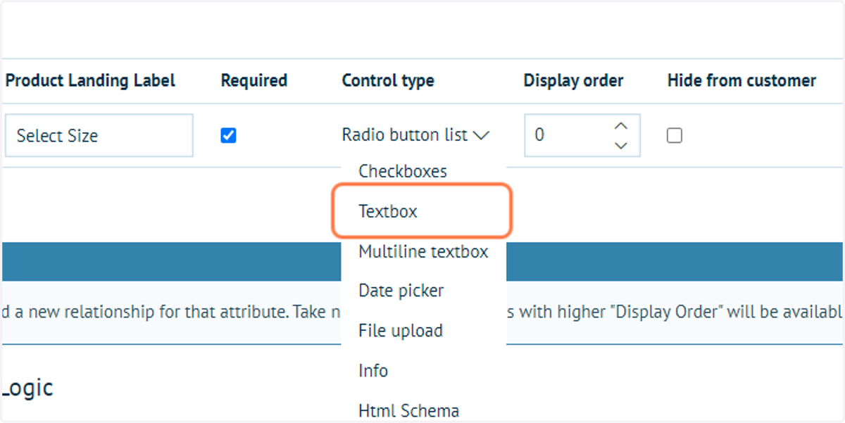 Click on Radio button list
