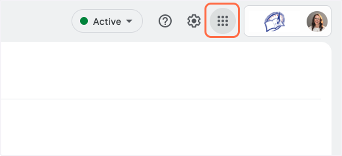 Click on Google apps and click on the Performance Matters icon at the bottom
