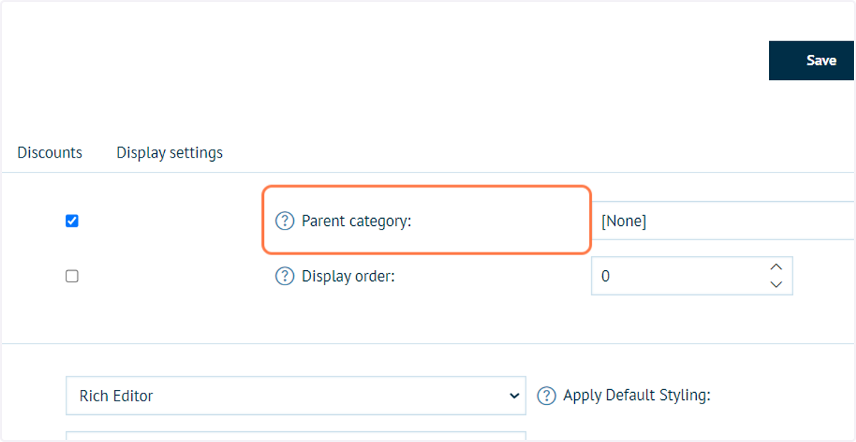 Parent category