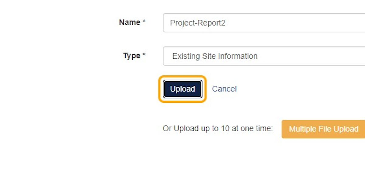 Click on Upload when you are happy with the document details