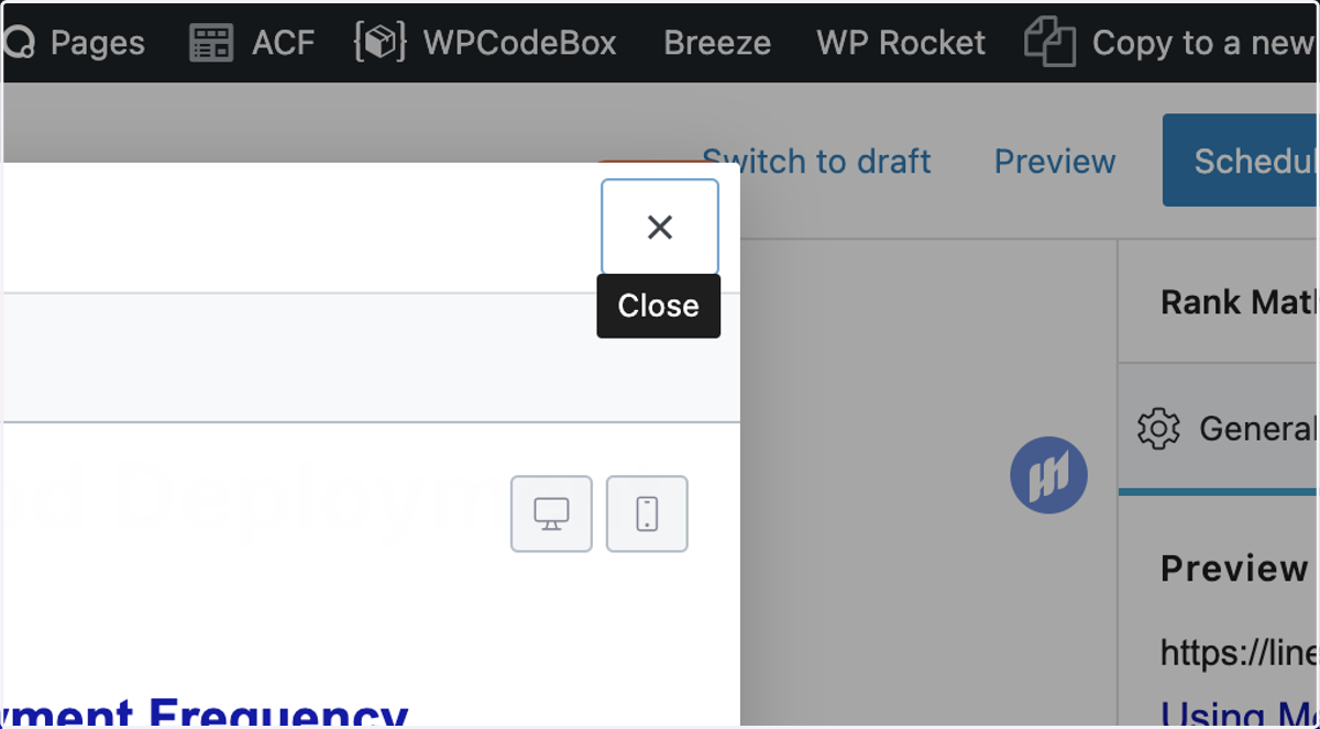 Click on Close. There is No Save Button.
