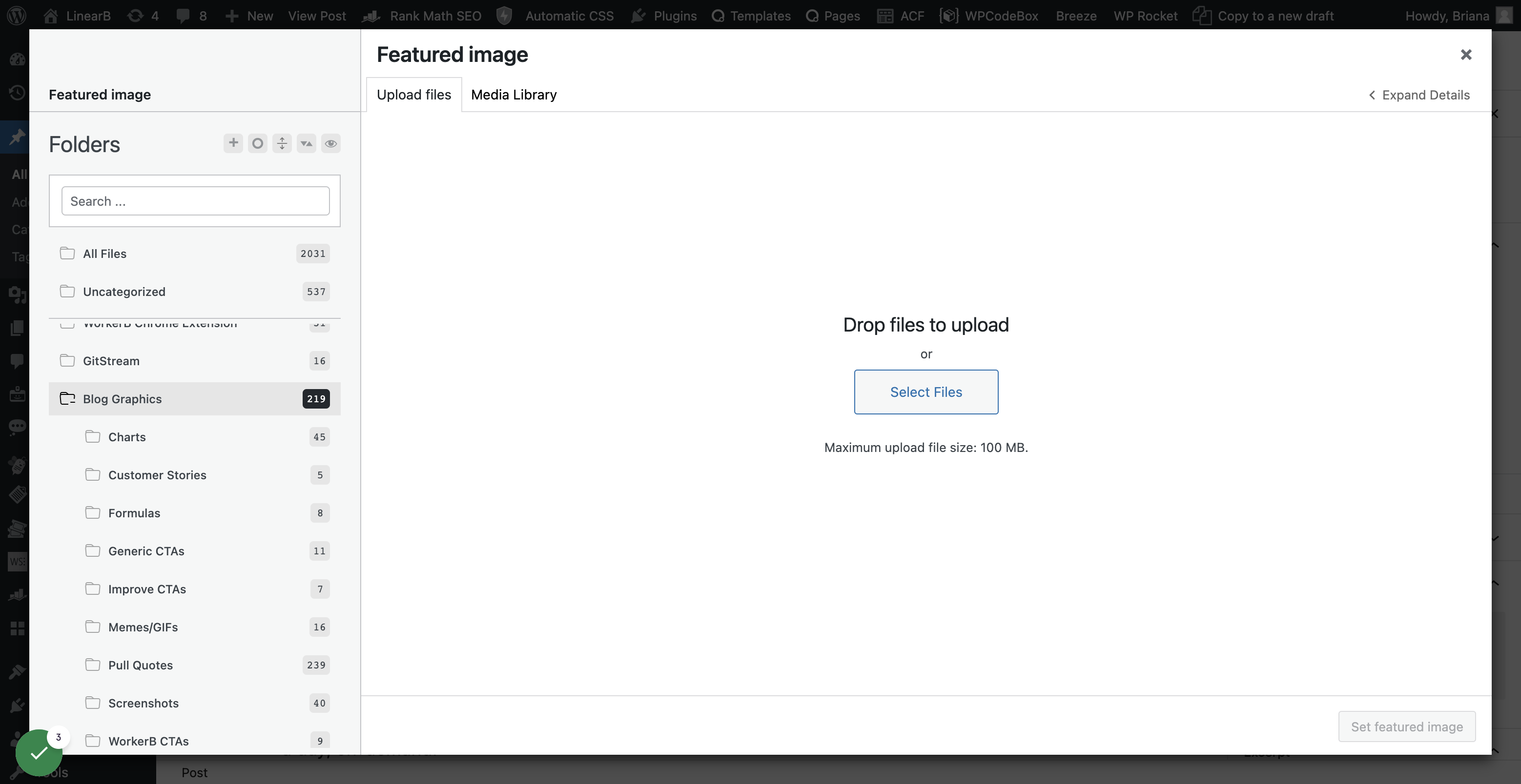Click on Select Files