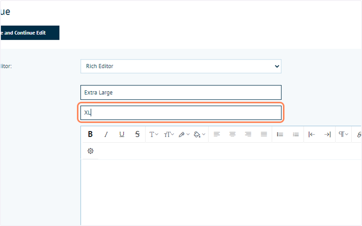 Type attribute value details