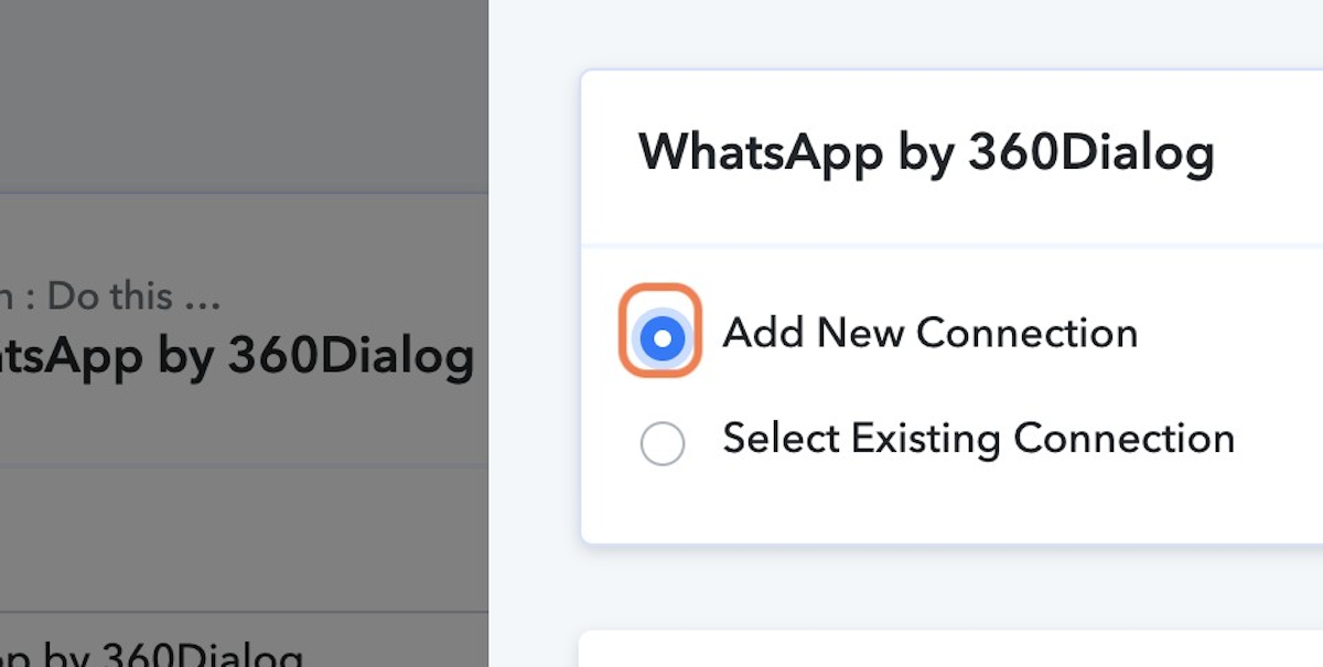 Select "Add New Connection"