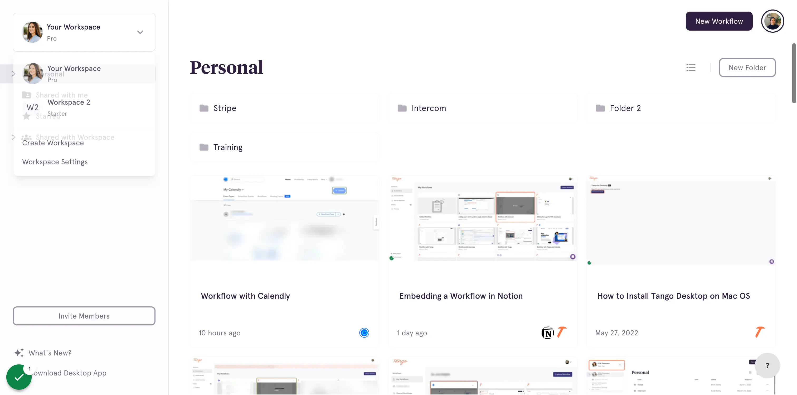 Click on Your Workspace…