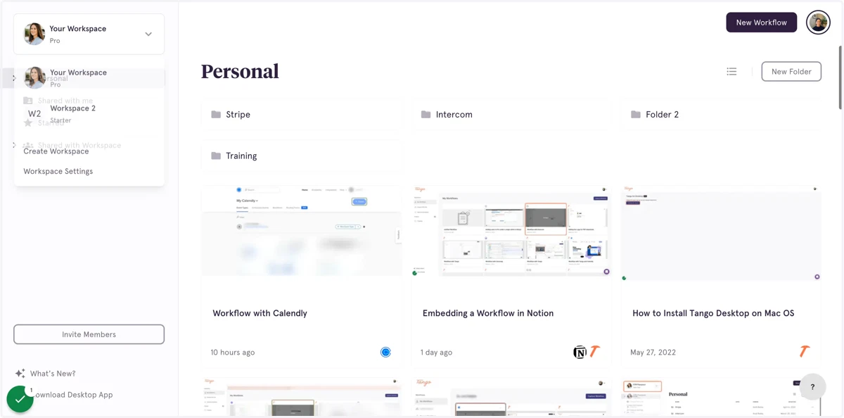 Click on Your Workspace…