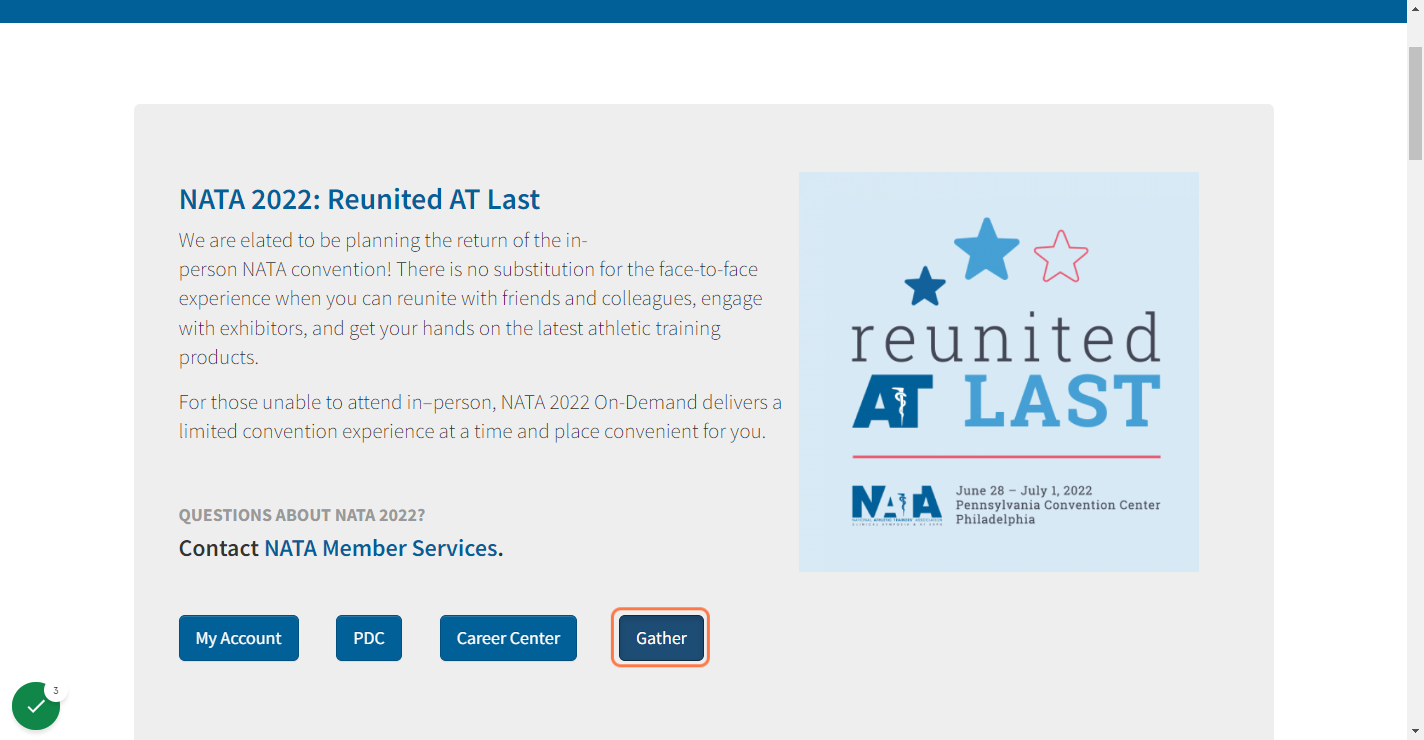 Click on the Gather button.