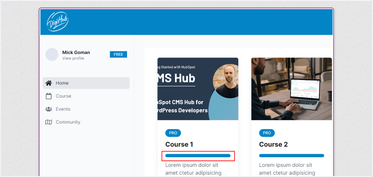 This is where the progress bar is submitted