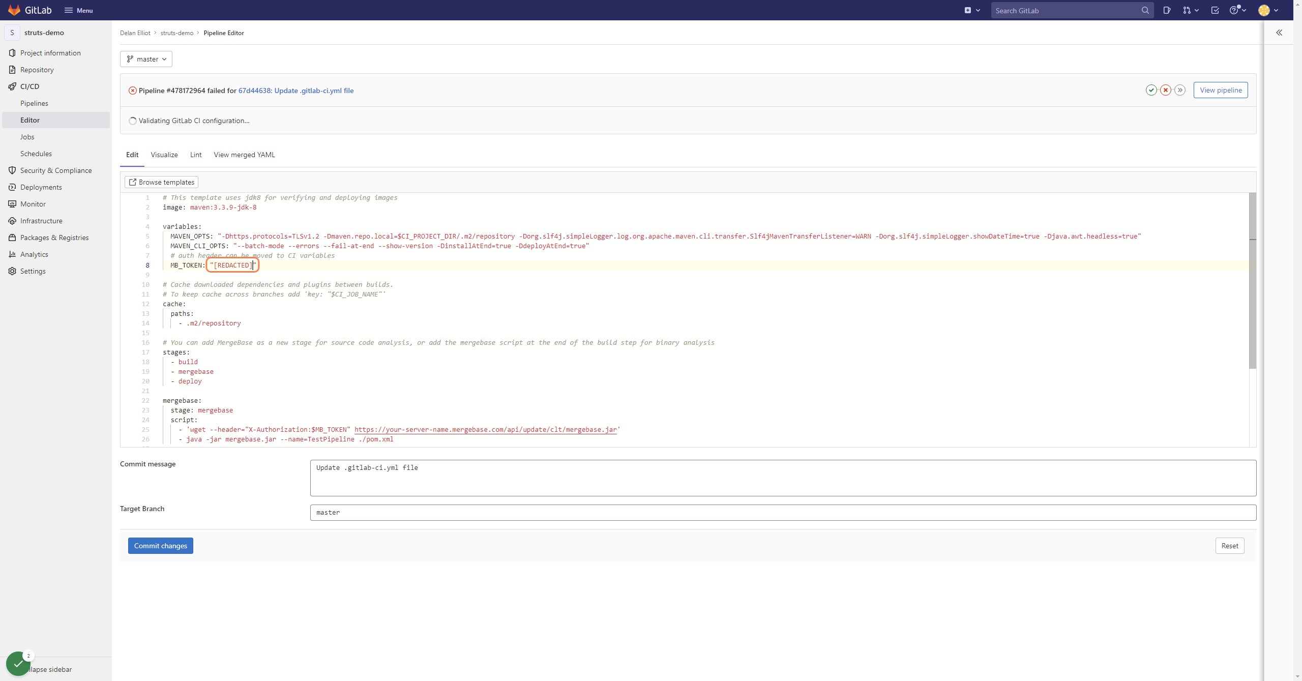 Add your customer token from the previous step!