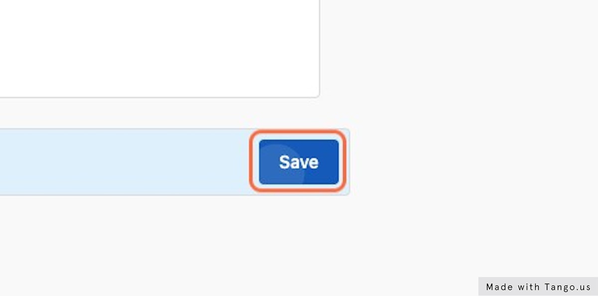 Did you finish all your changes? Just click on Save to finish.