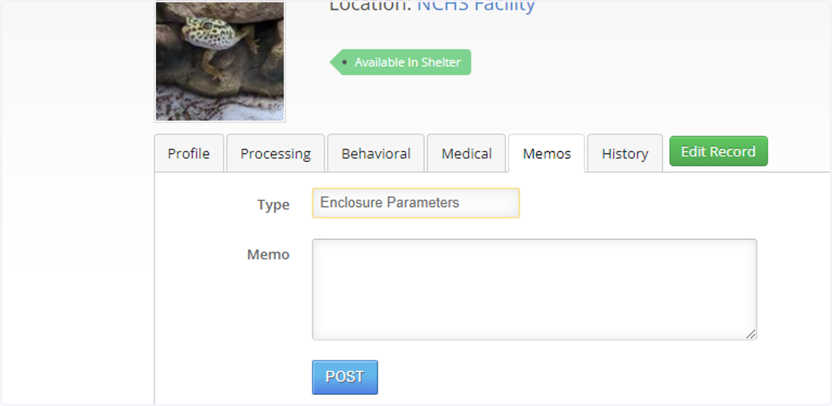 Select Enclosure Parameters for the "Type"