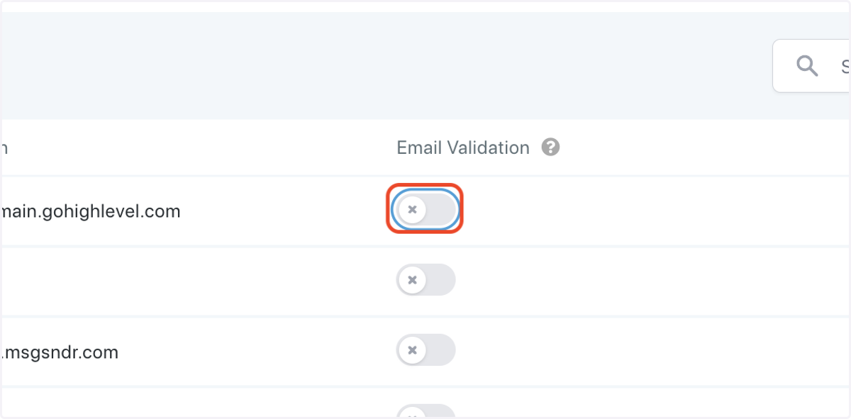 Click on Use setting