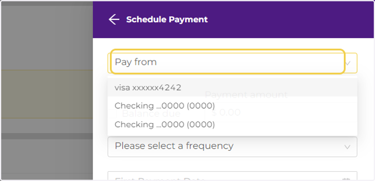 Select your Payment Method