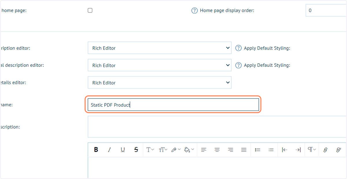 Type a product name