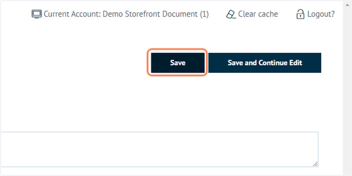 Click on Save