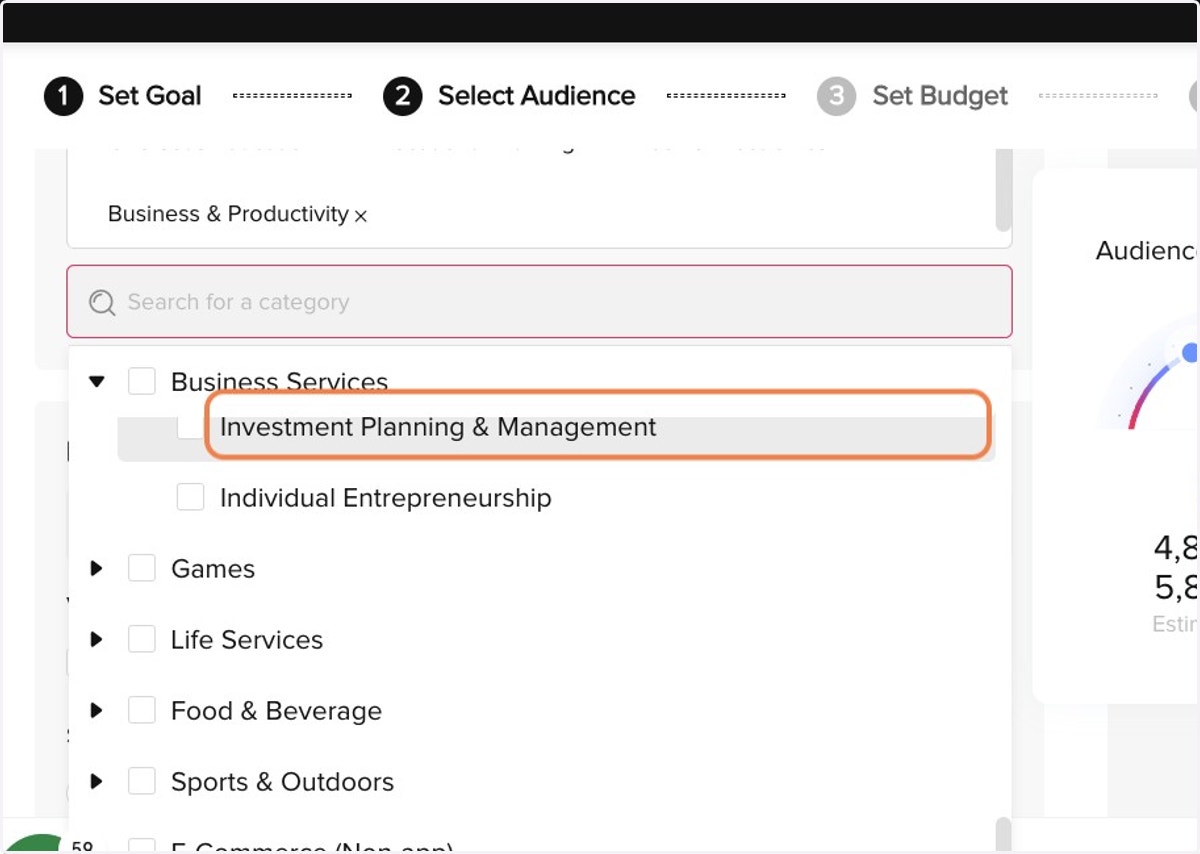 Click on Investment Planning & Management