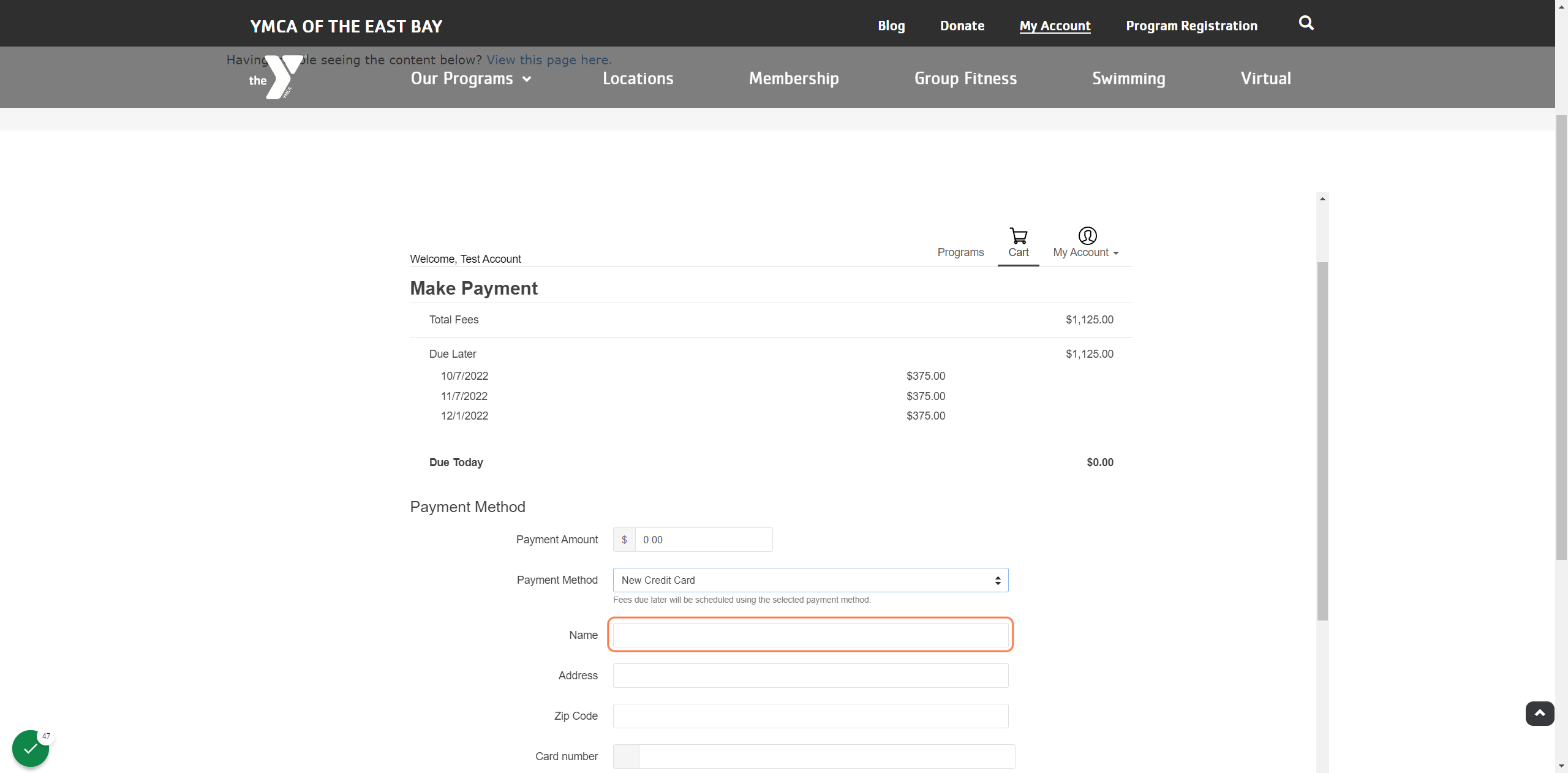 Add your payment method