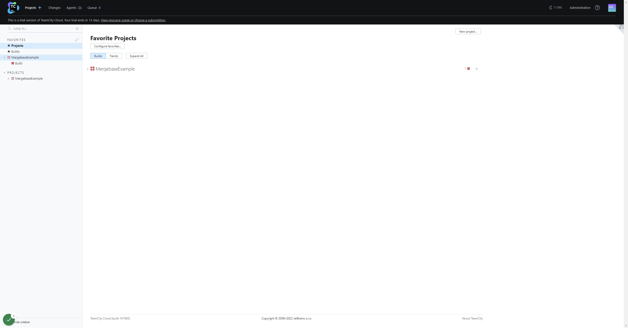 Click on MergebaseExample