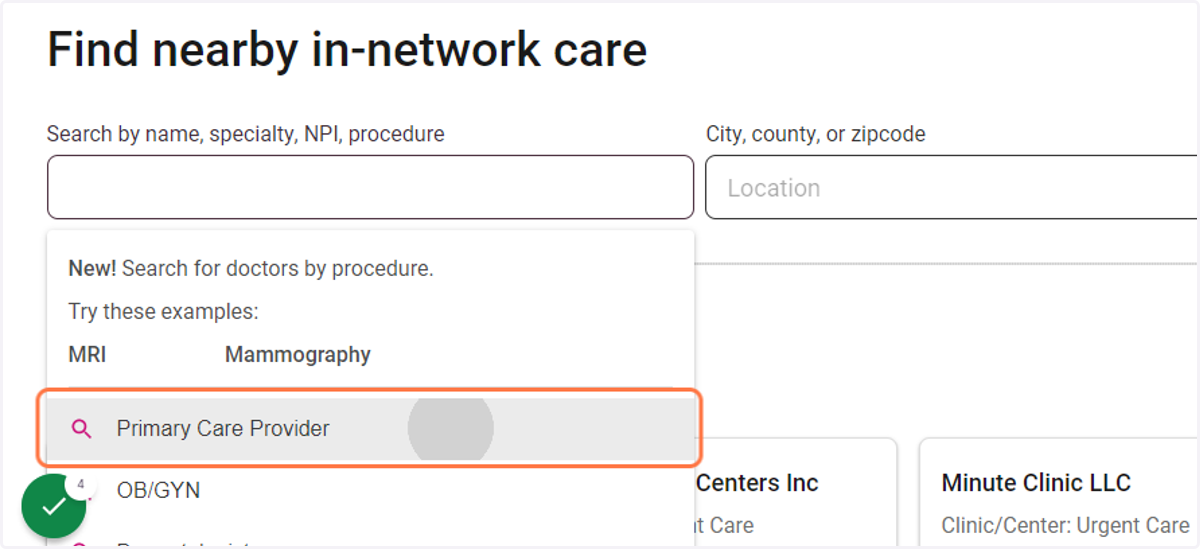 Search by specialty or name | Busque por especialidad o nombre del médico.