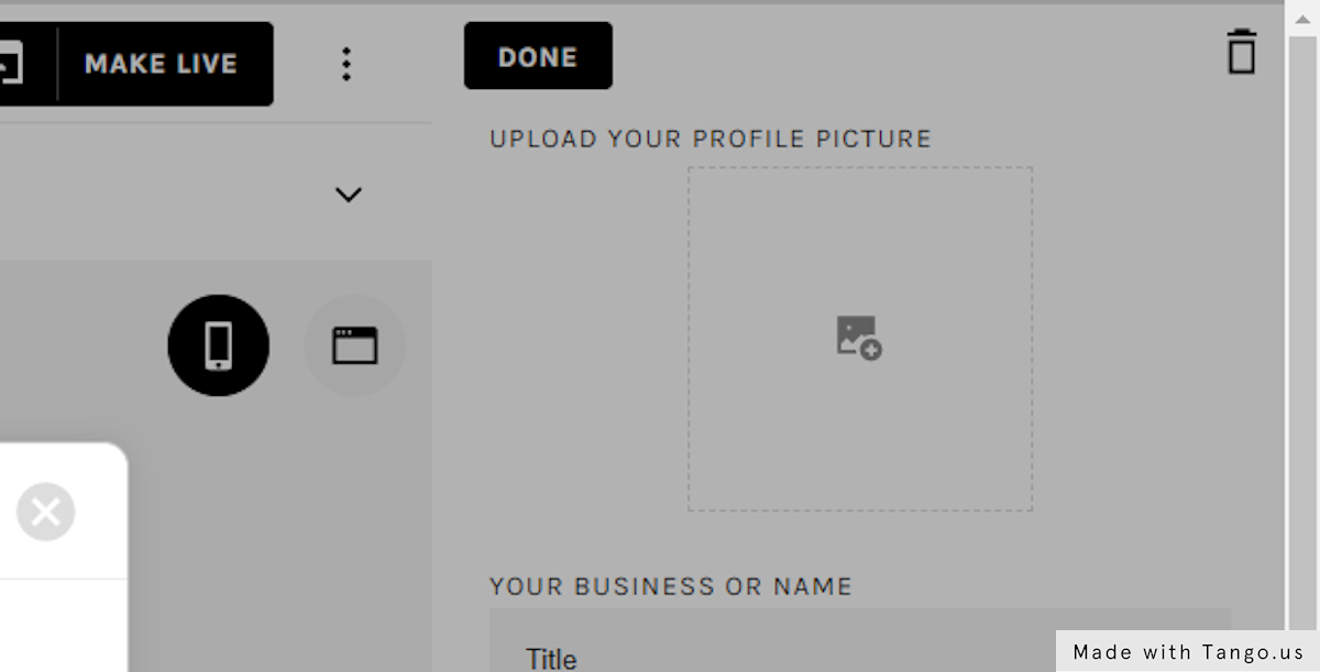 You can change your Profile Photo