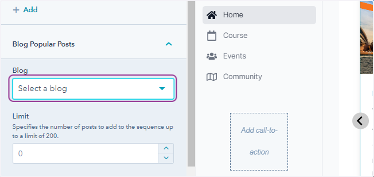 Select a blog