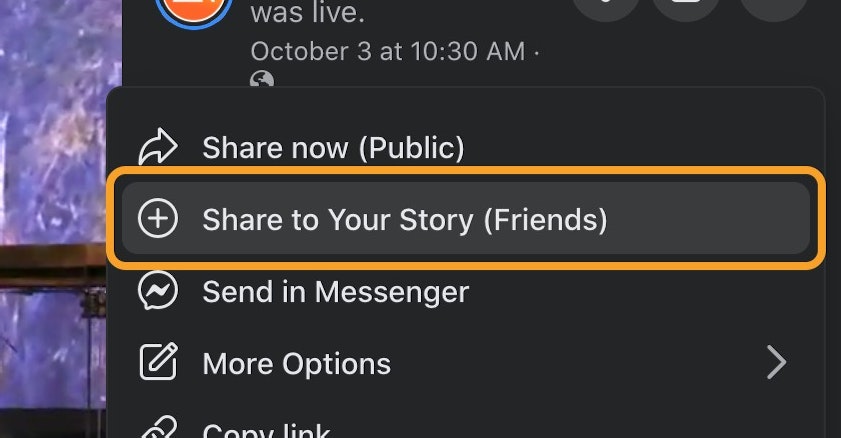 Select from the Share options to invite others to participate 🤲