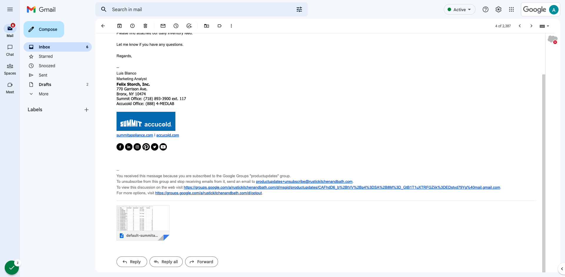 This is how the attachment should look. Download the attachment.