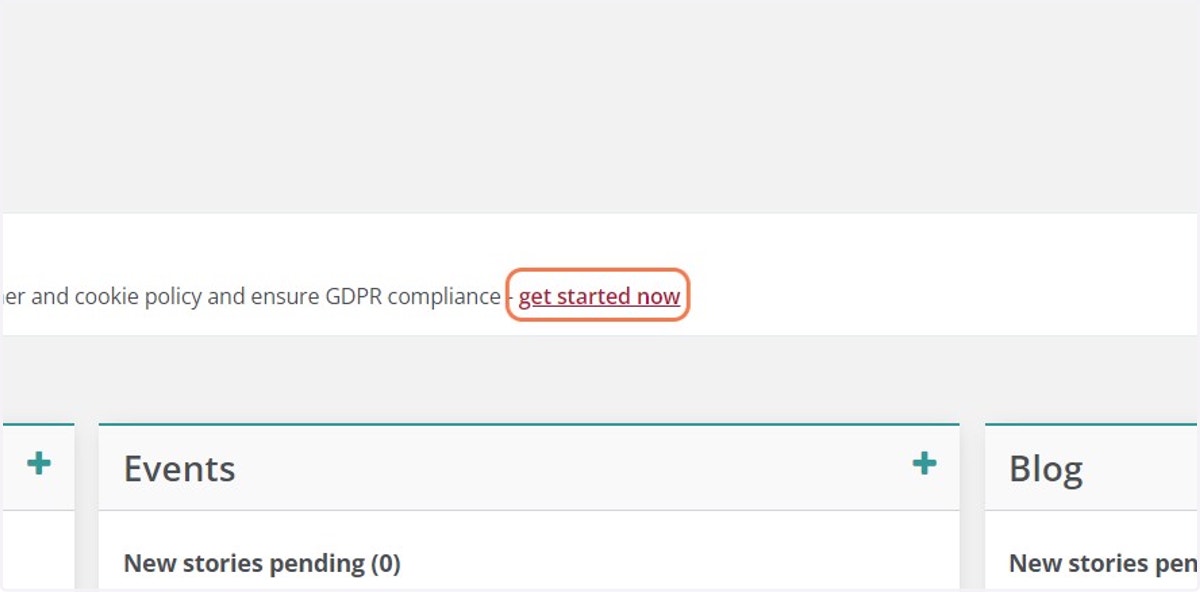 Select the hyperlinked text labelled ‘get started now'