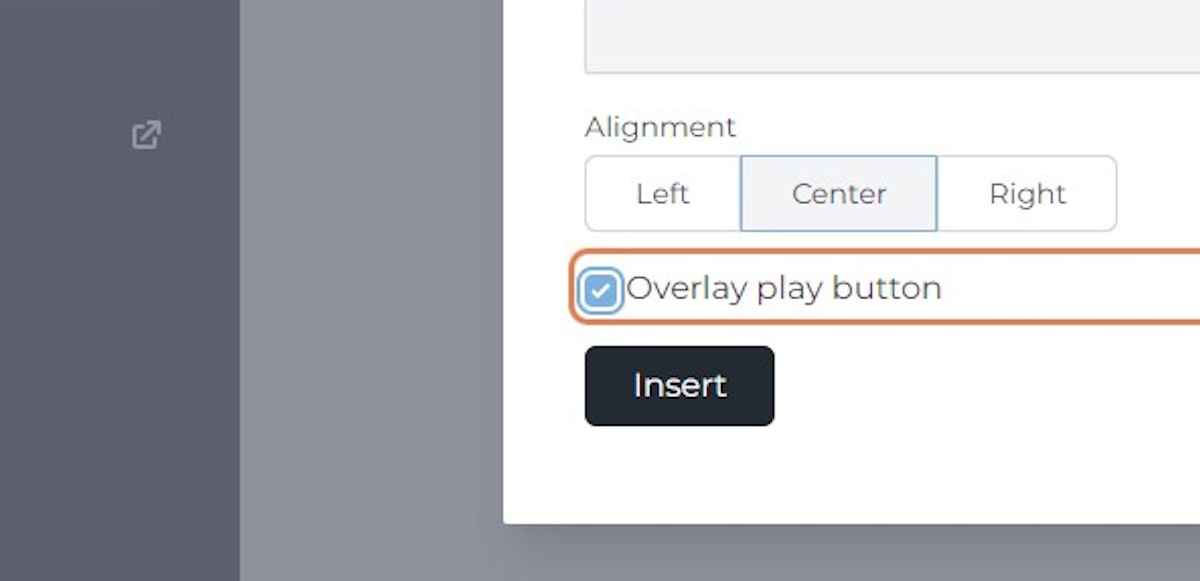 Check Overlay play button