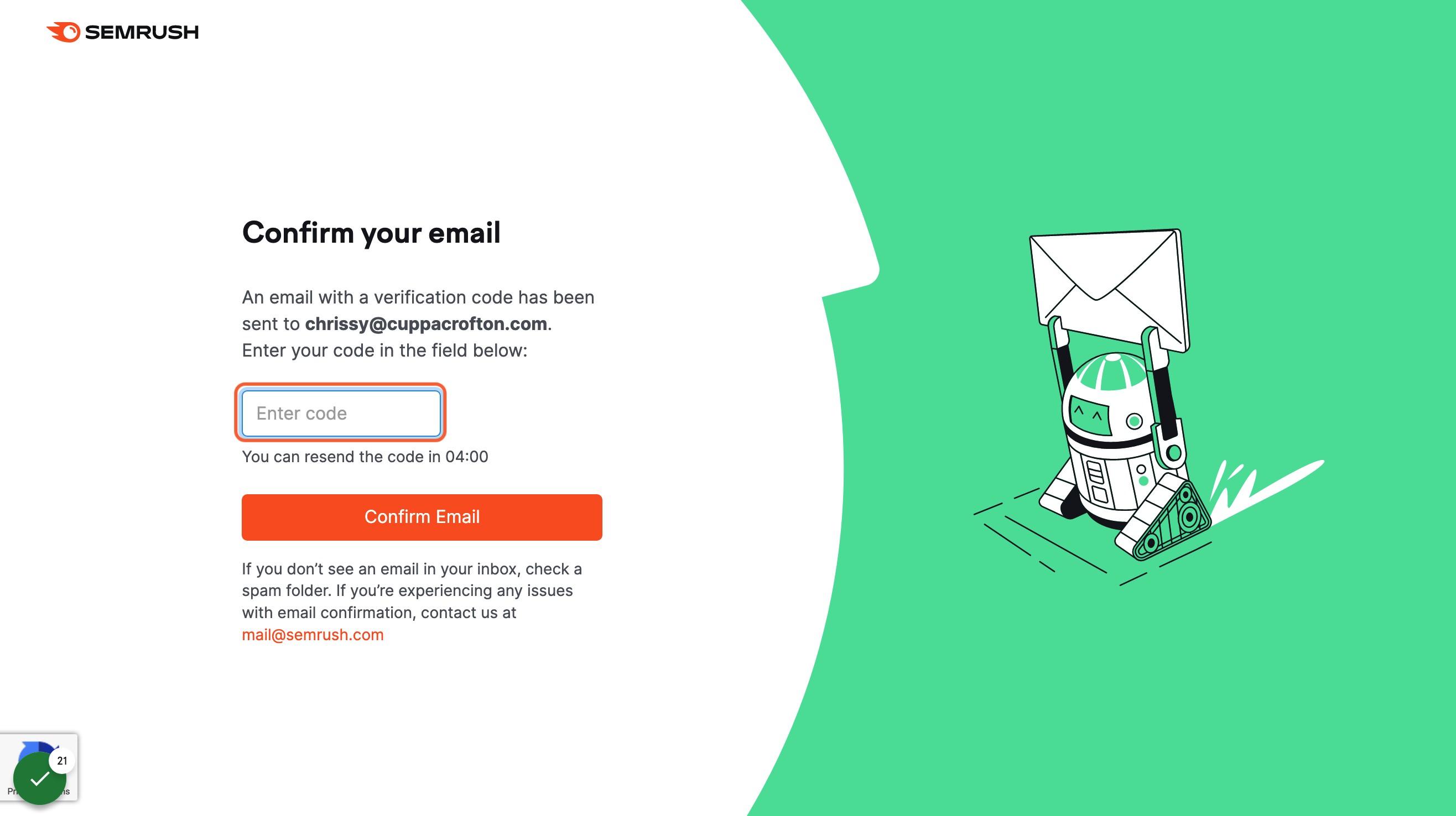Verify your email address is you are prompted to do so.