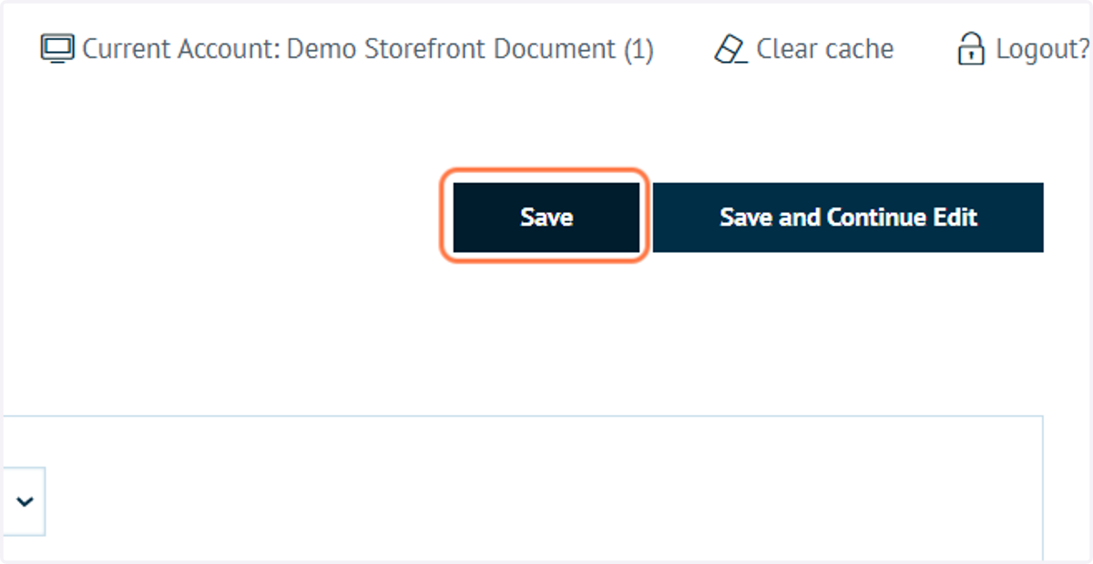 Click on Save