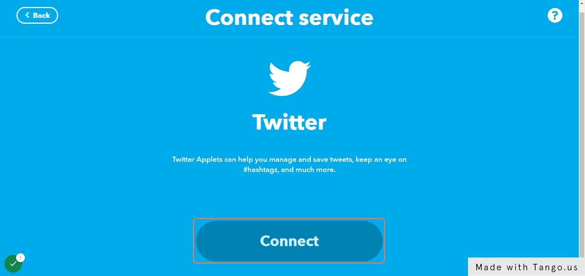 Connect and authorize twitter