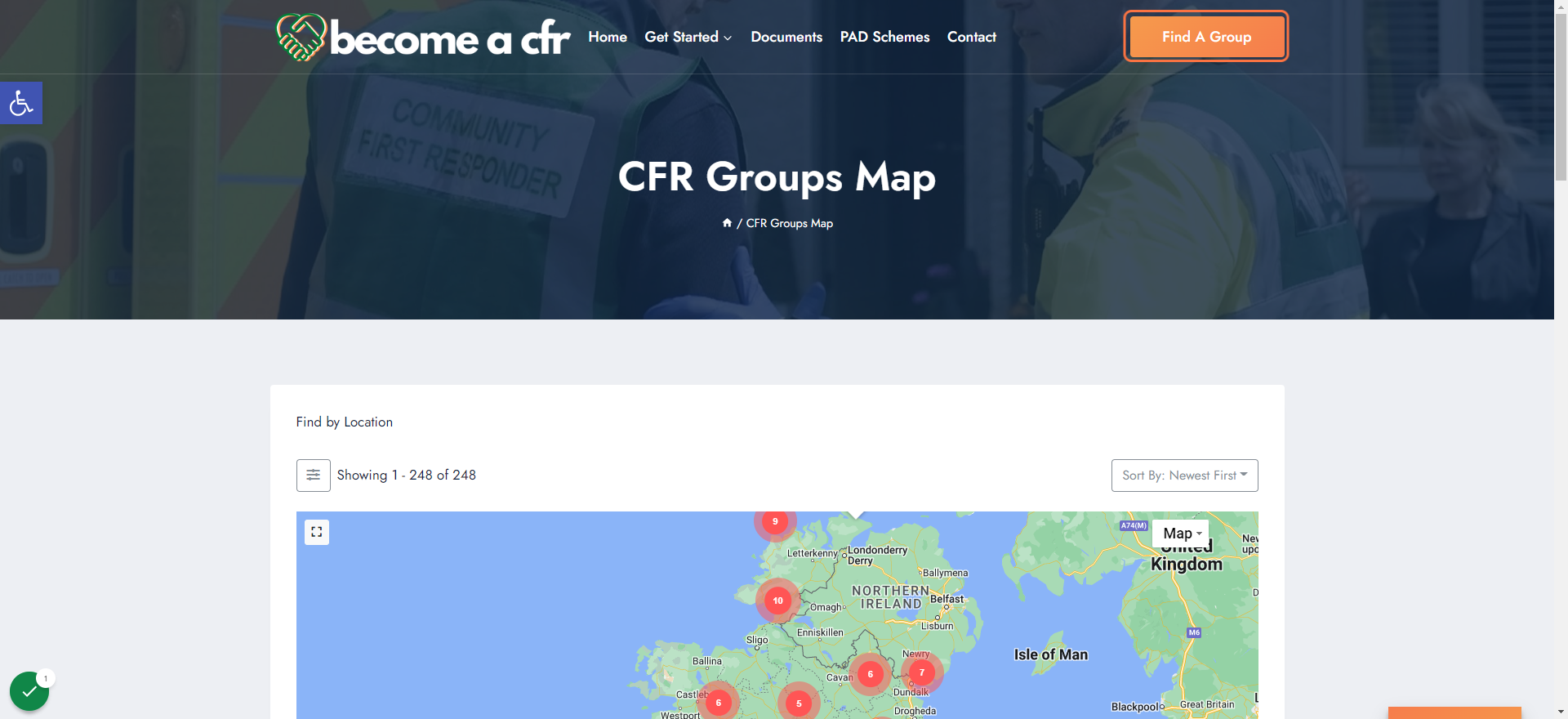 Click on Find A Group