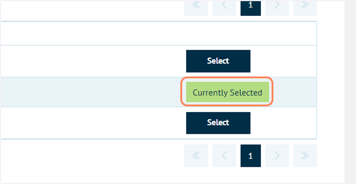 Your currently selected storefront will be highlighted.