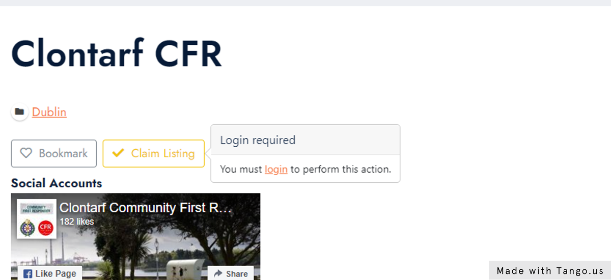 You will be required to login ( or register if not done already )
