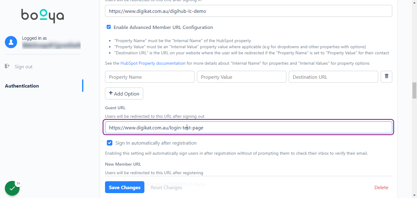 Setup your own login page URL in HubSpot Website Pages/Landing Pages