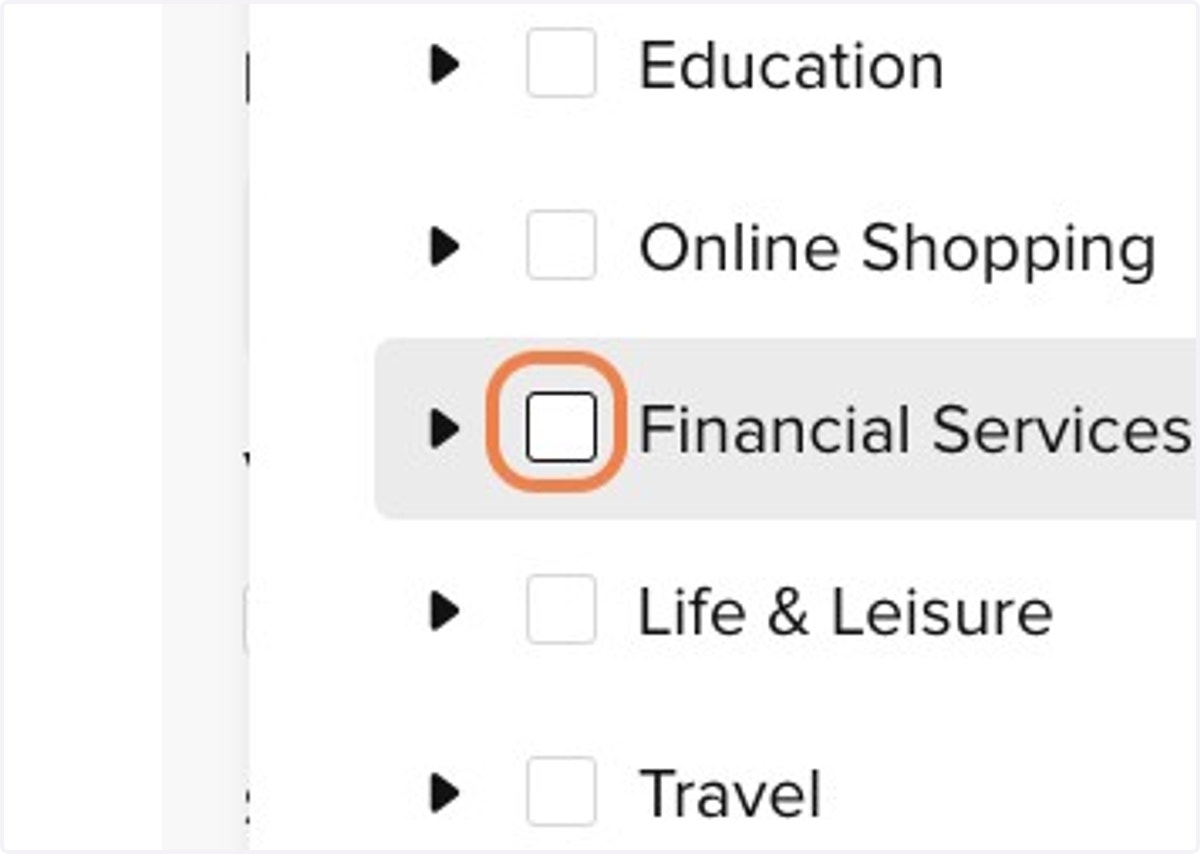 Click on checkbox