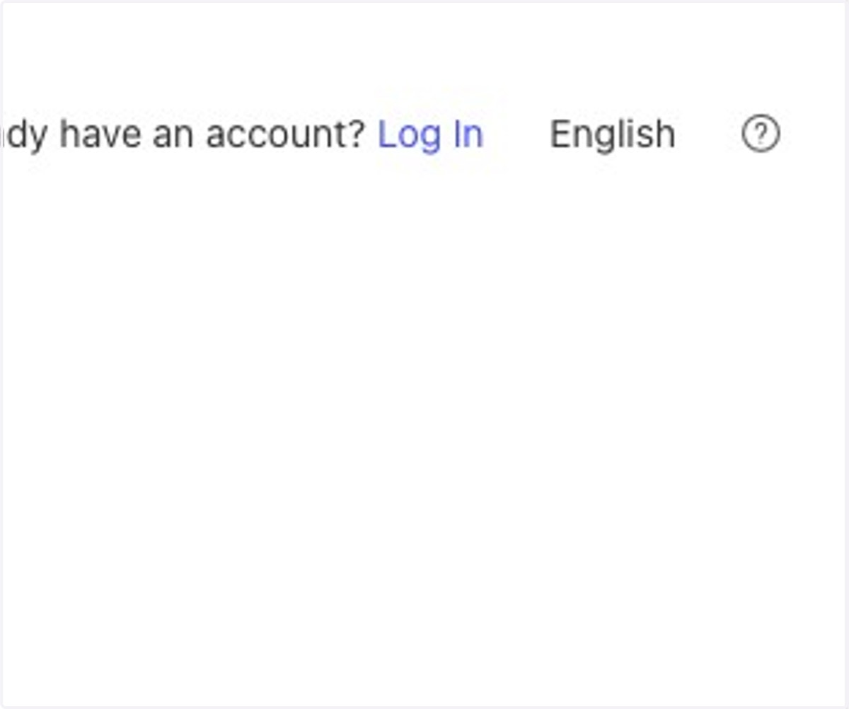 Click on Log In