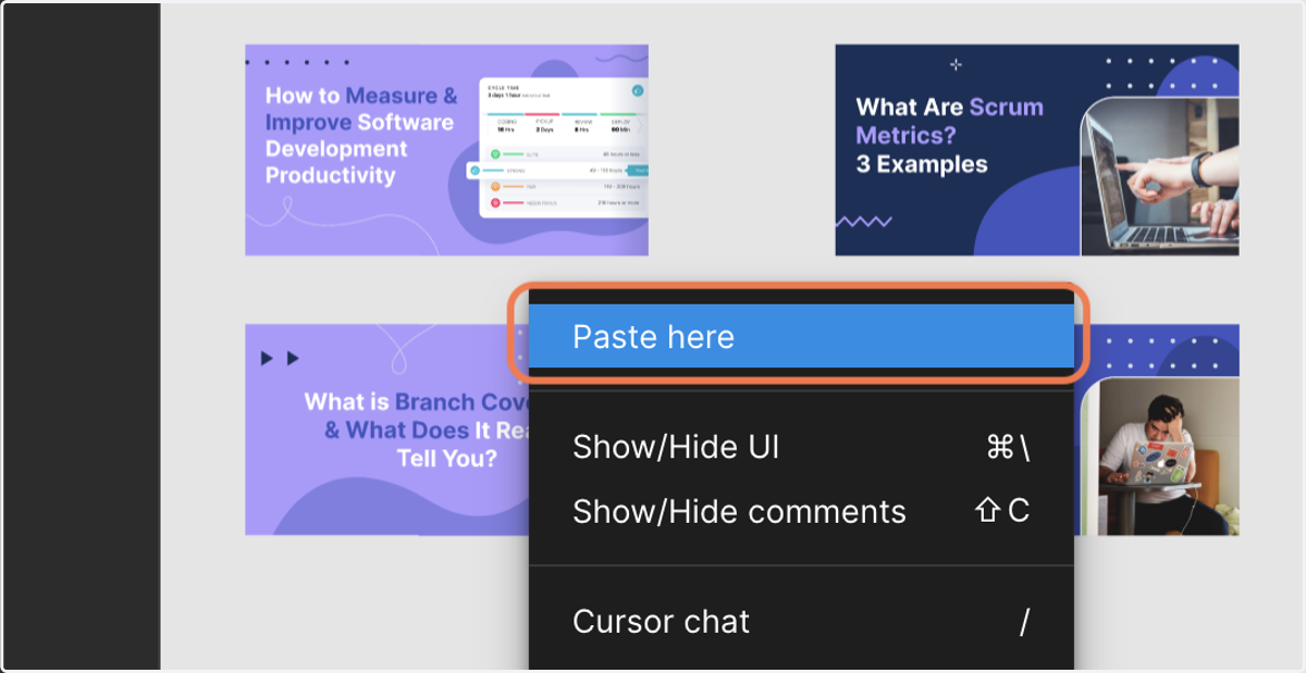 Paste the Design Template You Want to Customize