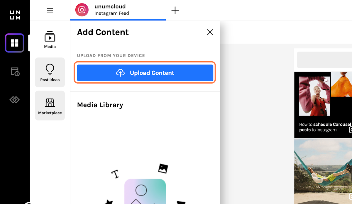 Start uploading all your posts to your Media Library