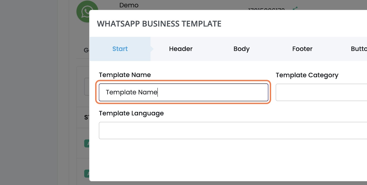 Write An Appropriate "Template Name"
